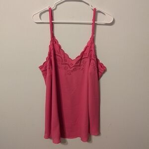 Torrid Pink Sophie Georgette Embroidered Cami Size 2X